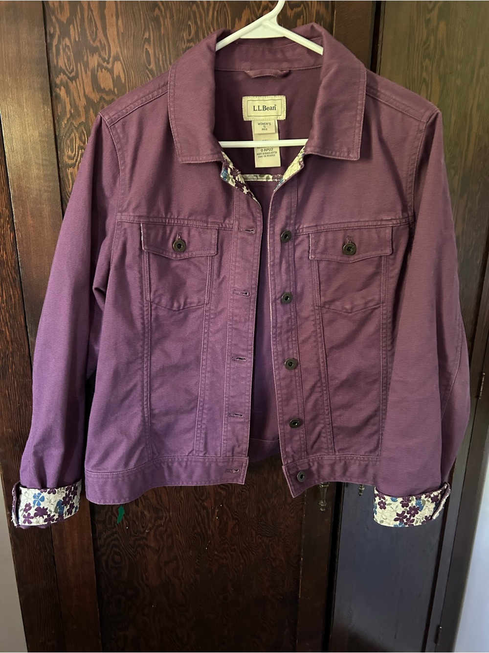 Vintage L.L. Bean Purple Cotton Jacket